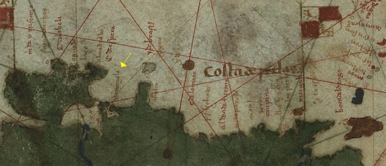 Mapamundi, Veneciuela, Juan de la Cosa, 1500.