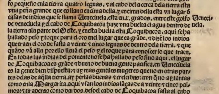 Suma de Geographia, Martín Fernández de Enciso, 1519, Veneciuela.