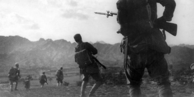 Segunda guerra sino-japonesa, Resistencia en Shanxi, Fotografía de Sha Fei, 1940.
