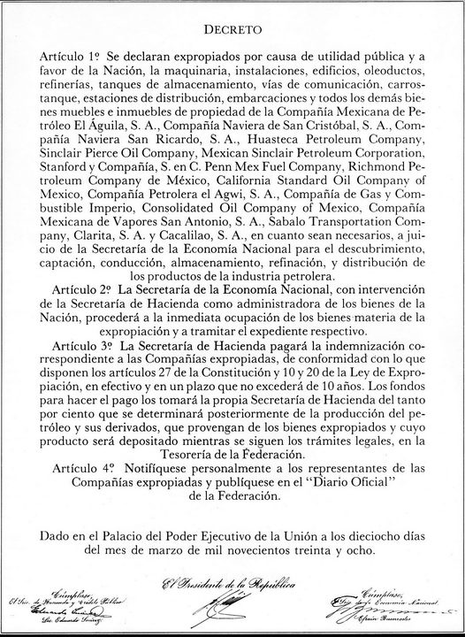 Fundación de Pemex (7 de junio de 1938) – LHistoria