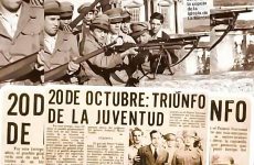 La Revolución guatemalteca estalló el 20 de octubre de 1944 con el objetivo de derrocar primero la dictadura de Jorge Ubico, y luego del general Federico Ponce Vaides.