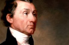 James Monroe, el 5to presidente de los Estados Unidos. La doctrina Monroe fue elaborada por el presidente John Quincy Adams y atribuida a James Monroe en 1823.