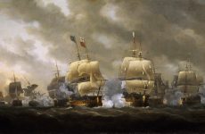 La Batalla naval de la Bahía de Quiberon fue un conflicto decisivo el 20 de noviembre de 1759 en el marco de la Guerra de los Siete Años entre la armada británica y la armada francesa. Se llevó a cabo en costas francesas y fue la culminación de los esfuerzos británicos para socavar la superioridad naval francesa.  