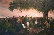 La Revolución de Texas estalló en octubre de 1835 contra el gobierno centralista de Antonio López de Santa Anna que había dejado sin efecto la Constitución federal de 1824.