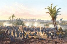 En 1845 el gobierno mexicano rechazó una oferta de Estados Unidos para adquirir los territorios de Texas, que se encontraban bajo la autoridad administrativa de México pero cuya población de colonos estadounidenses angloparlantes superaba tres a uno a los naturales mexicanos. En 1846 estallaría una guerra entre ambas naciones.