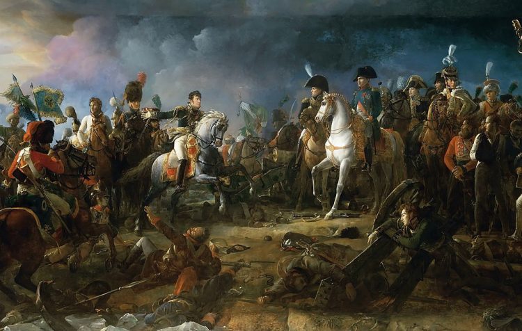 Las Guerras napoleónicas fueron conflictos impuestos por los aliados europeos para contrarrestar la amenaza del Primer Imperio Francés. Foto: Pintura al óleo representativa de la batalla de Austerlitz el 2 de diciembre de 1805.