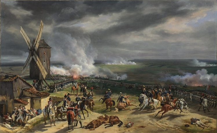 Las Guerras revolucionarias francesas estallaron como respuesta de las monarquías europeas a la Revolución francesa y los ideales republicanos. La Batalla de Valmy el 20 de septiembre de 1792 fue la primera gran victoria de las fuerzas francesas. Las Guerras revolucionarias francesas estallaron como respuesta de las monarquías europeas a la Revolución francesa y los ideales republicanos. La Batalla de Valmy el 20 de septiembre de 1792 fue la primera gran victoria de las fuerzas francesas.